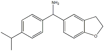 2,3-dihydro-1-benzofuran-5-yl[4-(propan-2-yl)phenyl]methanamine Struktur