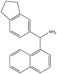 2,3-dihydro-1H-inden-5-yl(naphthalen-1-yl)methanamine Struktur