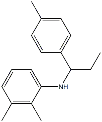 2,3-dimethyl-N-[1-(4-methylphenyl)propyl]aniline Struktur