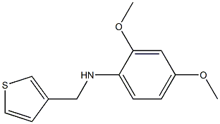 2,4-dimethoxy-N-(thiophen-3-ylmethyl)aniline Struktur