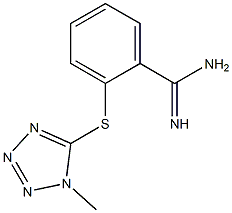 2-[(1-methyl-1H-1,2,3,4-tetrazol-5-yl)sulfanyl]benzene-1-carboximidamide Struktur