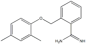 2-[(2,4-dimethylphenoxy)methyl]benzenecarboximidamide Struktur