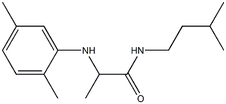 2-[(2,5-dimethylphenyl)amino]-N-(3-methylbutyl)propanamide Struktur