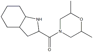 2-[(2,6-dimethylmorpholin-4-yl)carbonyl]octahydro-1H-indole Struktur