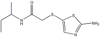 2-[(2-amino-1,3-thiazol-5-yl)thio]-N-(sec-butyl)acetamide Struktur