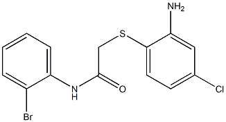 2-[(2-amino-4-chlorophenyl)sulfanyl]-N-(2-bromophenyl)acetamide Struktur