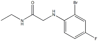 2-[(2-bromo-4-fluorophenyl)amino]-N-ethylacetamide Struktur