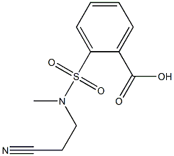 2-[(2-cyanoethyl)(methyl)sulfamoyl]benzoic acid Struktur