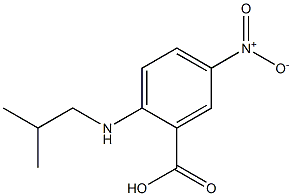 2-[(2-methylpropyl)amino]-5-nitrobenzoic acid Struktur