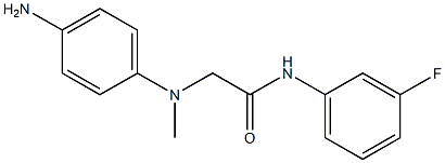 2-[(4-aminophenyl)(methyl)amino]-N-(3-fluorophenyl)acetamide Struktur