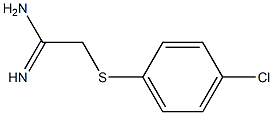 2-[(4-chlorophenyl)sulfanyl]ethanimidamide Struktur