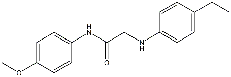 2-[(4-ethylphenyl)amino]-N-(4-methoxyphenyl)acetamide Struktur