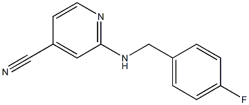 2-[(4-fluorobenzyl)amino]isonicotinonitrile Struktur