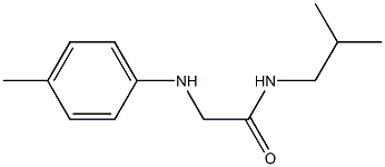 2-[(4-methylphenyl)amino]-N-(2-methylpropyl)acetamide Struktur