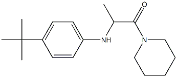 2-[(4-tert-butylphenyl)amino]-1-(piperidin-1-yl)propan-1-one Struktur