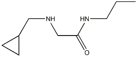 2-[(cyclopropylmethyl)amino]-N-propylacetamide Struktur