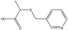 2-[(pyridin-3-ylmethyl)thio]propanoic acid Struktur