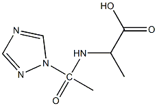 2-[1-(1H-1,2,4-triazol-1-yl)acetamido]propanoic acid Struktur