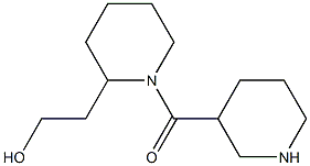 2-[1-(piperidin-3-ylcarbonyl)piperidin-2-yl]ethan-1-ol Struktur