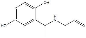 2-[1-(prop-2-en-1-ylamino)ethyl]benzene-1,4-diol Struktur