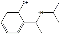 2-[1-(propan-2-ylamino)ethyl]phenol Struktur