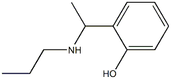 2-[1-(propylamino)ethyl]phenol Struktur