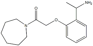 2-[2-(1-aminoethyl)phenoxy]-1-(azepan-1-yl)ethan-1-one Struktur