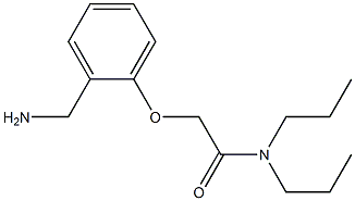 2-[2-(aminomethyl)phenoxy]-N,N-dipropylacetamide Struktur