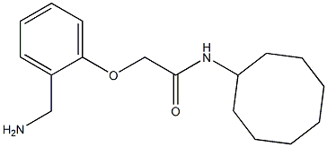 2-[2-(aminomethyl)phenoxy]-N-cyclooctylacetamide Struktur