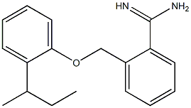 2-[2-(butan-2-yl)phenoxymethyl]benzene-1-carboximidamide Struktur