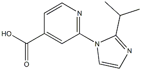 2-[2-(propan-2-yl)-1H-imidazol-1-yl]pyridine-4-carboxylic acid Struktur