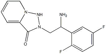 2-[2-amino-2-(2,5-difluorophenyl)ethyl]-2H,3H-[1,2,4]triazolo[3,4-a]pyridin-3-one Struktur