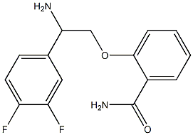 2-[2-amino-2-(3,4-difluorophenyl)ethoxy]benzamide Struktur