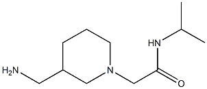 2-[3-(aminomethyl)piperidin-1-yl]-N-(propan-2-yl)acetamide Struktur