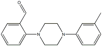 2-[4-(3-methylphenyl)piperazin-1-yl]benzaldehyde Struktur