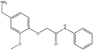 2-[4-(aminomethyl)-2-methoxyphenoxy]-N-phenylacetamide Struktur