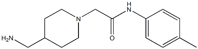 2-[4-(aminomethyl)piperidin-1-yl]-N-(4-methylphenyl)acetamide Struktur