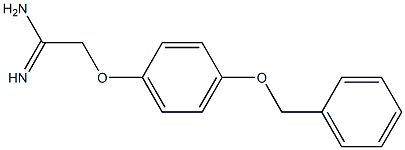 2-[4-(benzyloxy)phenoxy]ethanimidamide Struktur