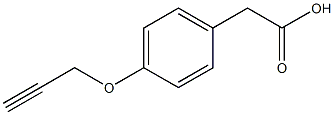 2-[4-(prop-2-yn-1-yloxy)phenyl]acetic acid Struktur