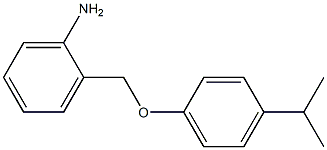 2-[4-(propan-2-yl)phenoxymethyl]aniline Struktur