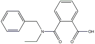 2-[benzyl(ethyl)carbamoyl]benzoic acid Struktur