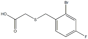 2-{[(2-bromo-4-fluorophenyl)methyl]sulfanyl}acetic acid Struktur