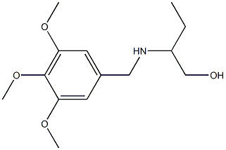 2-{[(3,4,5-trimethoxyphenyl)methyl]amino}butan-1-ol Struktur