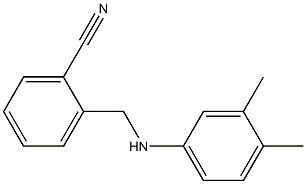 2-{[(3,4-dimethylphenyl)amino]methyl}benzonitrile Struktur