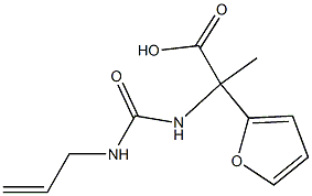 2-{[(allylamino)carbonyl]amino}-2-(2-furyl)propanoic acid Struktur