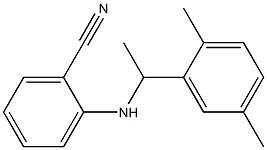 2-{[1-(2,5-dimethylphenyl)ethyl]amino}benzonitrile Struktur