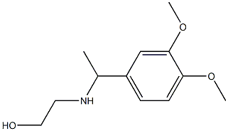 2-{[1-(3,4-dimethoxyphenyl)ethyl]amino}ethan-1-ol Struktur