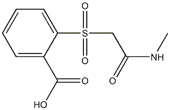 2-{[2-(methylamino)-2-oxoethyl]sulfonyl}benzoic acid Struktur