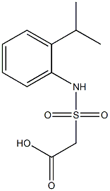 2-{[2-(propan-2-yl)phenyl]sulfamoyl}acetic acid Struktur