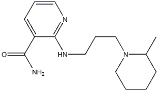 2-{[3-(2-methylpiperidin-1-yl)propyl]amino}pyridine-3-carboxamide Struktur